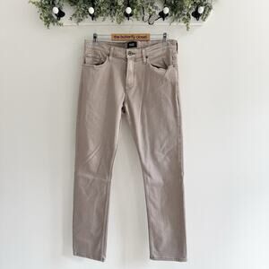 Men’s Paige Brown Slim Straight Jeans Size 34 ZZ